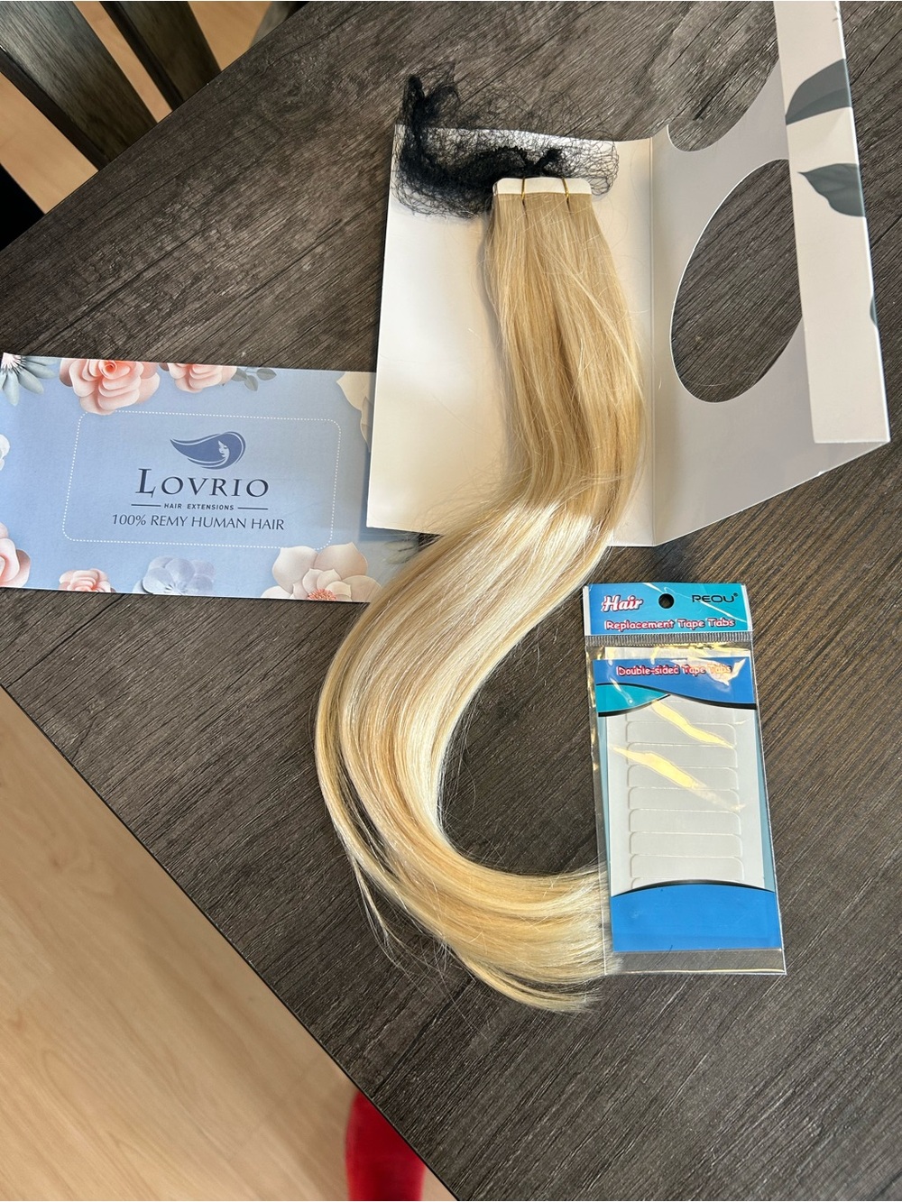 Blonde Remy Human Hair Tape-In Extensions - Light Blonde